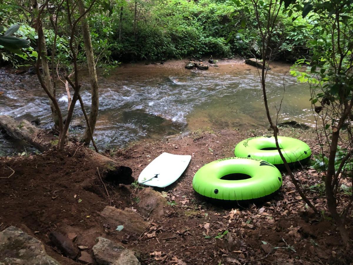 Cozy Creekfront Family Cabin-Pet Friendly -Gamerm-Hot Tub Hiawassee Ngoại thất bức ảnh